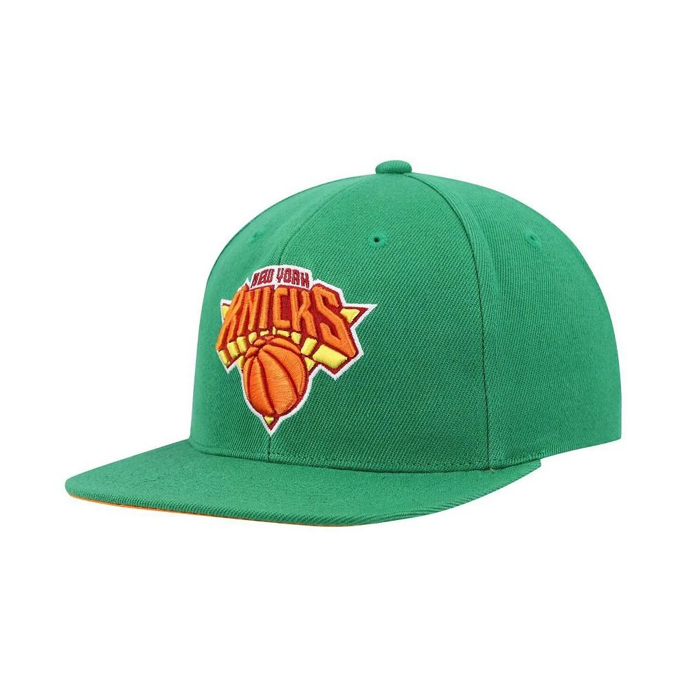 商品Mitchell & Ness|Men's Green New York Knicks 50th Anniversary Like Mike Snapback Hat,价格¥203,第2张图片详细描述