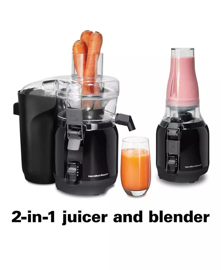 商品Hamilton Beach|Big Mouth Juice & Blend 2-in-1 Juicer and Blender - 67970,价格¥824,第3张图片详细描述