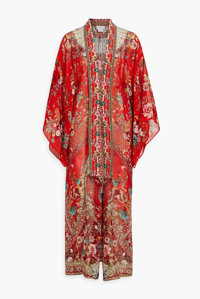 商品Camilla|Crystal-embellished printed silk-chiffon kaftan,价格¥3300,第1张图片