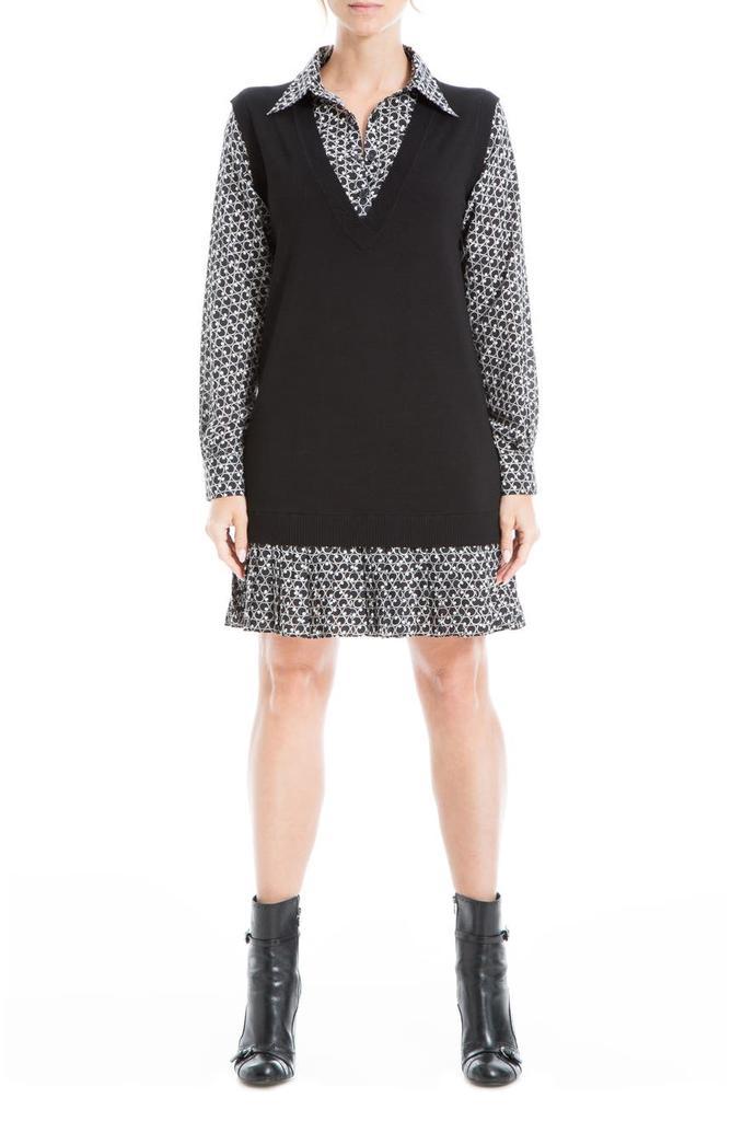商品MAXSTUDIO|Sweater Pleated Dress,价格¥372,第1张图片