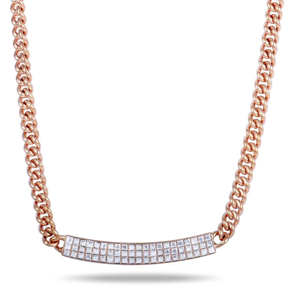 商品Swarovski|Vio Crystals Pave Pendant Rose Gold Plated Chain Necklace,价格¥330,第1张图片