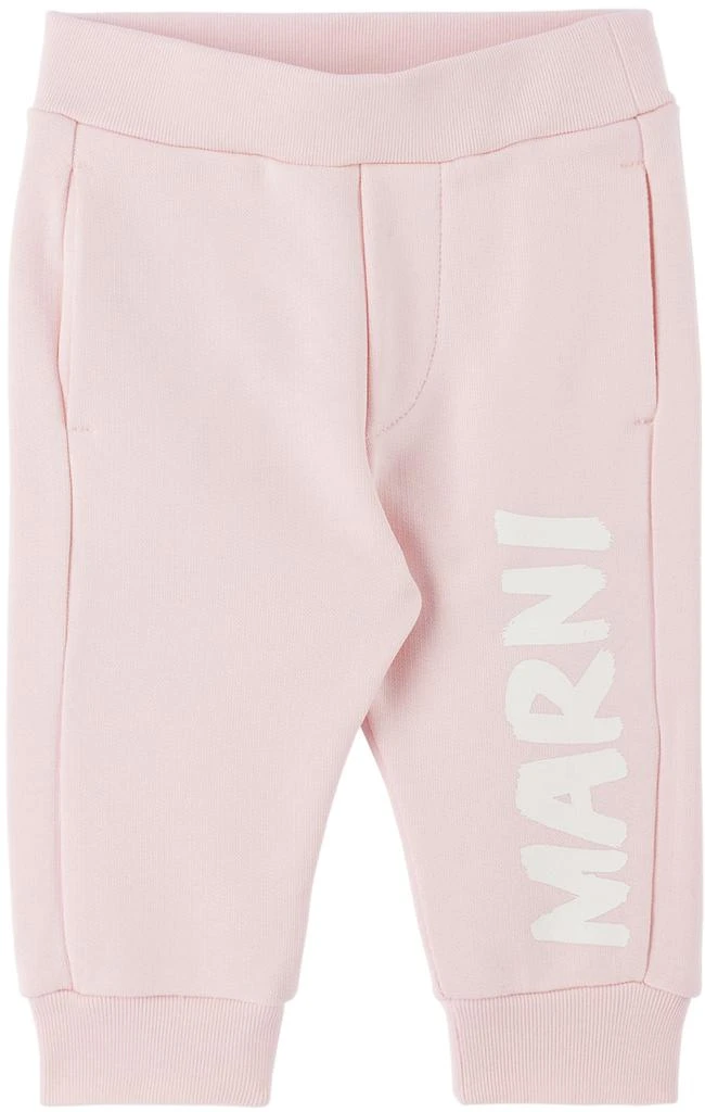 商品Marni|Baby Pink Logo Track Pants,价格¥266,第1张图片