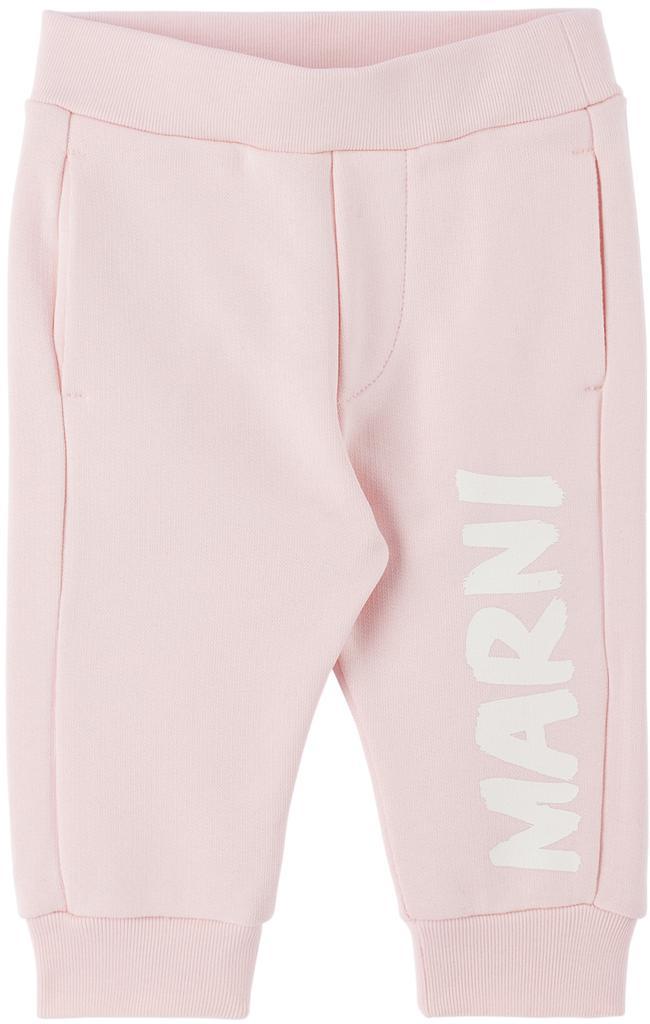 商品Marni|Baby Pink Logo Track Pants,价格¥533,第1张图片