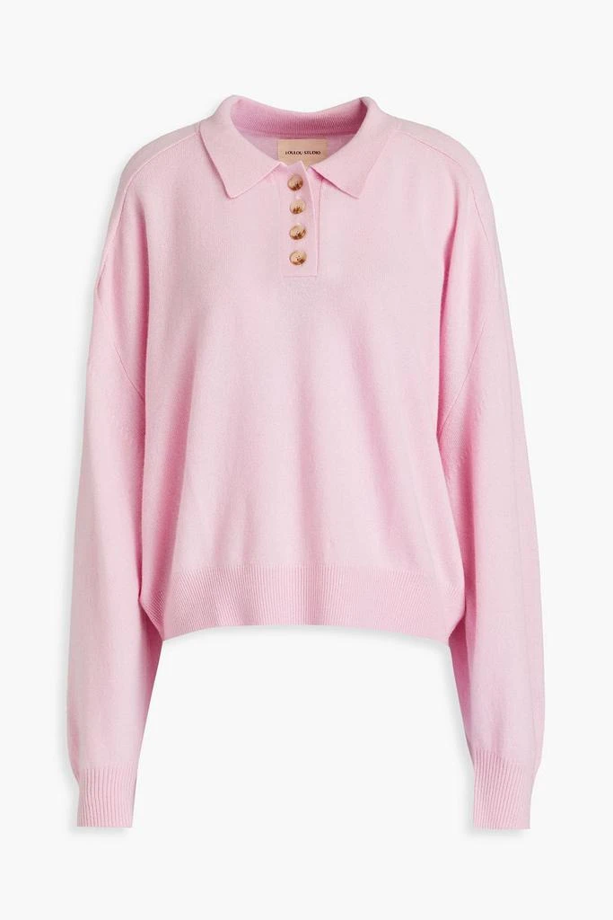 商品Loulou Studio|Forana cashmere polo sweater,价格¥1410,第1张图片