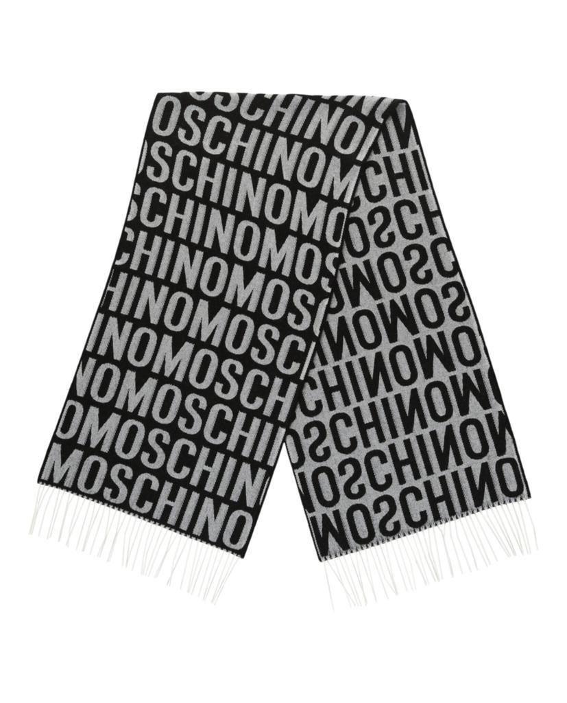 商品Moschino|Logo Wool Fringe Scarf,价格¥508,第4张图片详细描述
