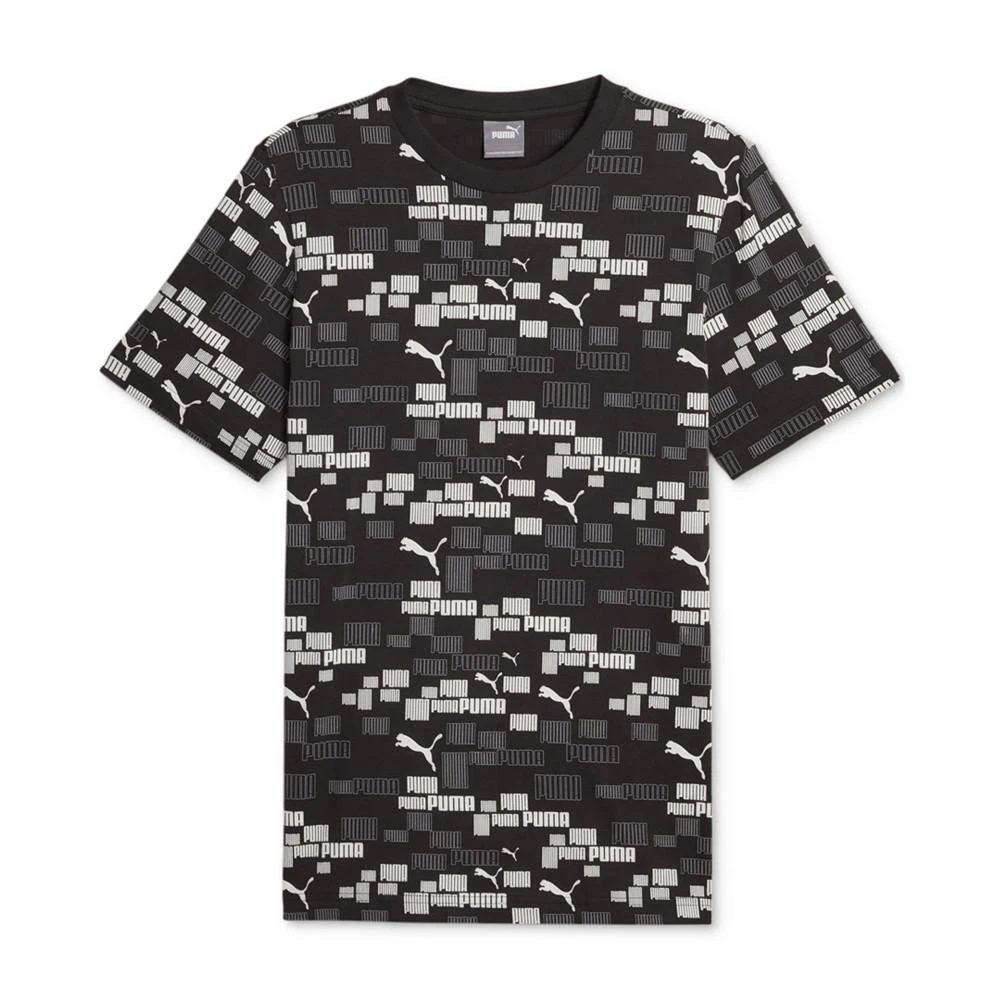 商品Puma|Men's ESS Logo Lab Allover Print Cotton T-Shirt,价格¥135,第1张图片