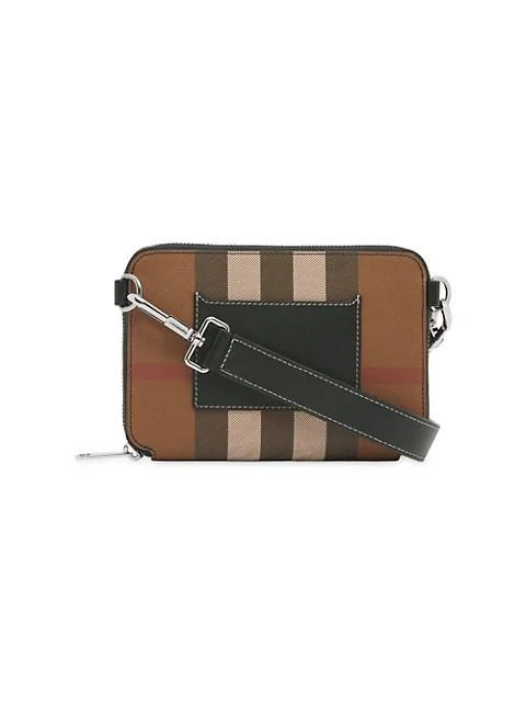 商品Burberry|Jake Check-Print Crossbody Bag,价格¥8604,第4张图片详细描述