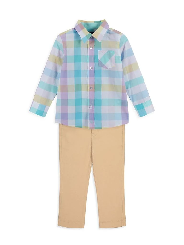 商品Andy & Evan|Little Boy's Plaid Button-Up Shirt,价格¥183,第2张图片详细描述