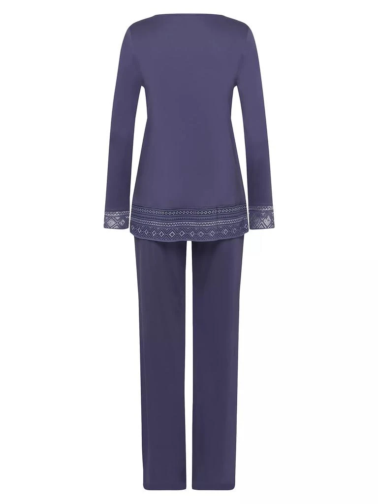 商品Hanro|Jona Long-Sleeve 2-Piece Pajama Set,价格¥804,第3张图片详细描述