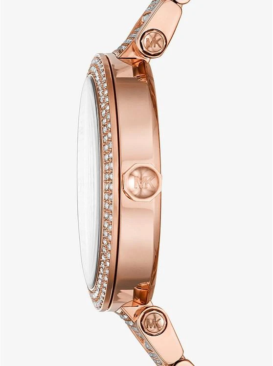 商品Michael Kors|Oversized Parker Pavé Rose Gold-Tone Watch,价格¥1119,第2张图片详细描述