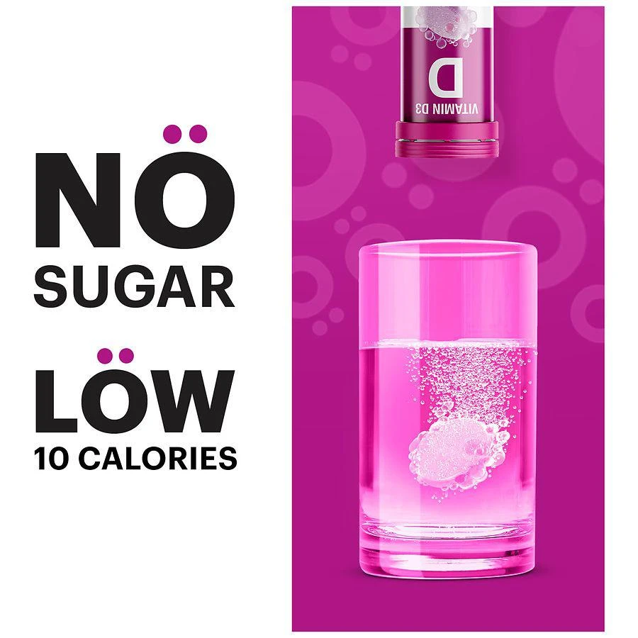 商品Voost|Vitamin D Sugar Free Effervescent Tablets for Bone Health Fizzy Blackberry Peach,价格¥97,第5张图片详细描述