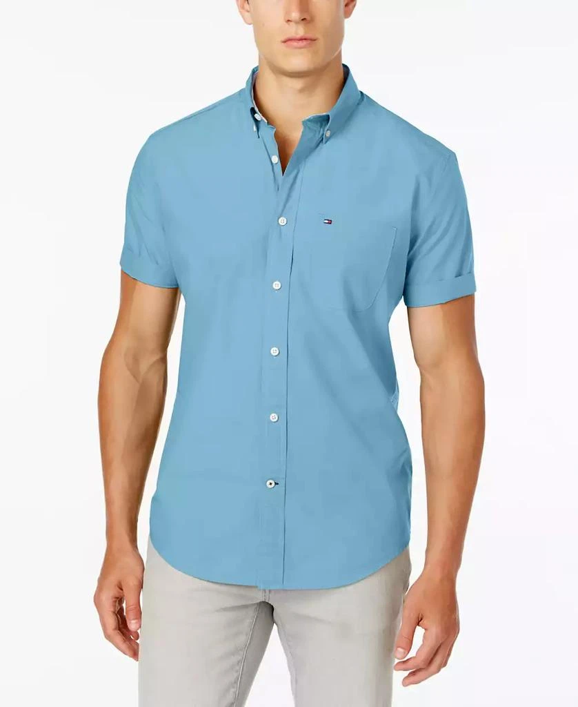 商品Tommy Hilfiger|Men's  Big & Tall Maxwell Short-Sleeve Button-Down Shirt,价格¥529,第1张图片