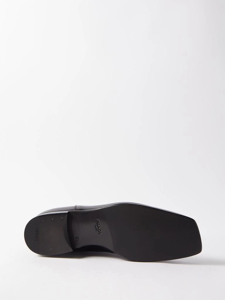 商品Prada|Square-toe patent-leather Chelsea boots,价格¥4881,第3张图片详细描述