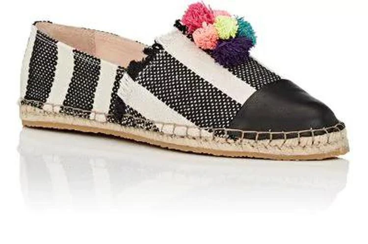 商品Loeffler Randall|Mara Striped Espadrilles,价格¥737,第2张图片详细描述