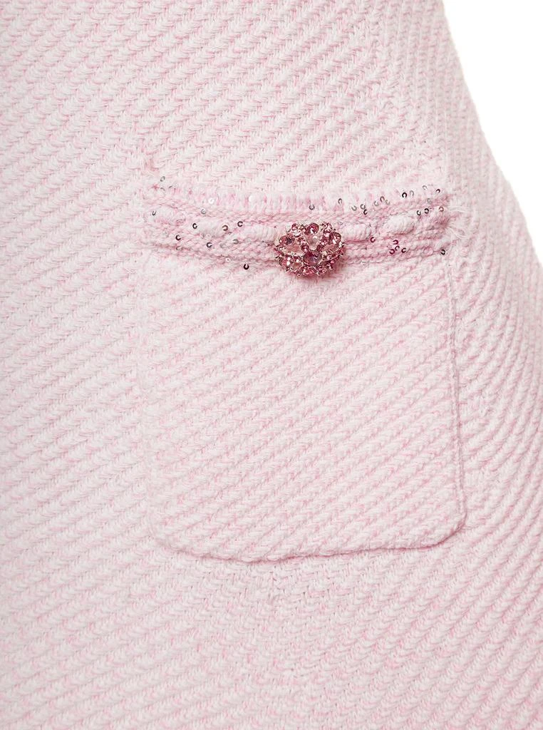 商品Self Portrait|Pink Knit Mini Dress,价格¥2268,第3张图片详细描述