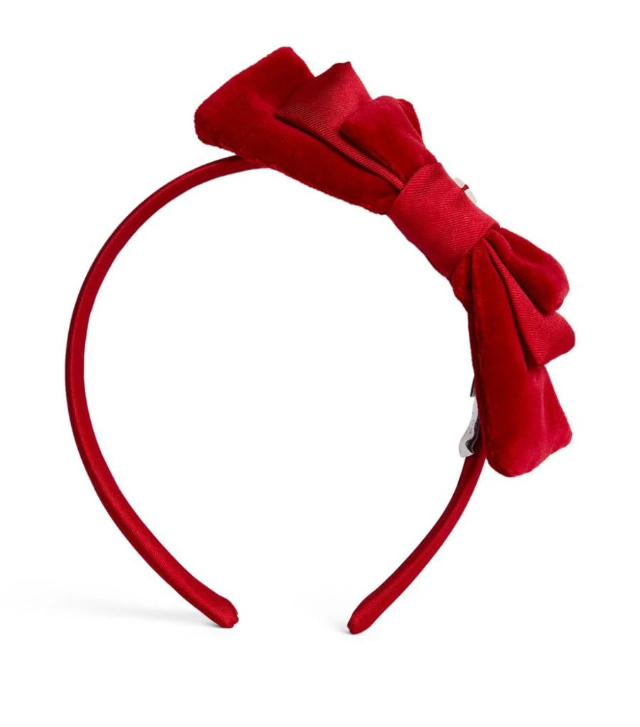 商品Patachou|Velvet Layered Bow Headband,价格¥123,第2张图片详细描述