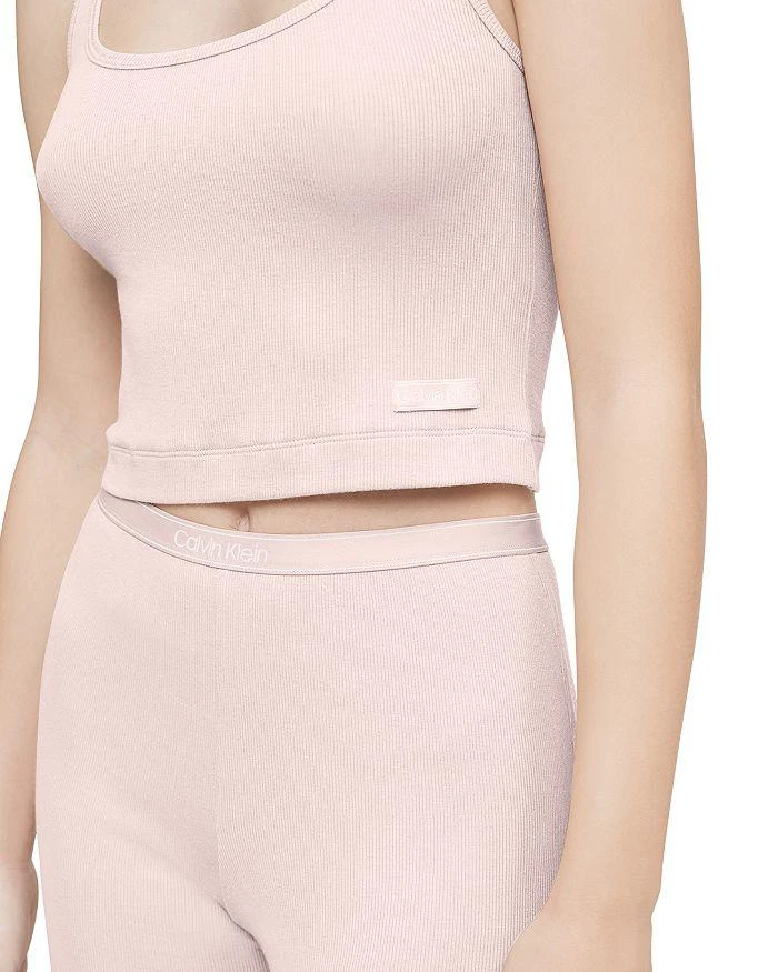 商品Calvin Klein|Pure Ribbed Cropped Tank,价格¥209,第3张图片详细描述
