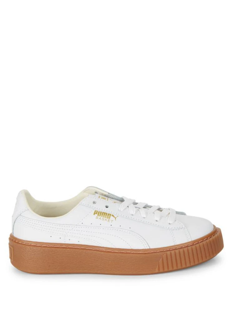 商品Puma|Basket Leather Lace-Up Sneakers,价格¥151,第5张图片详细描述