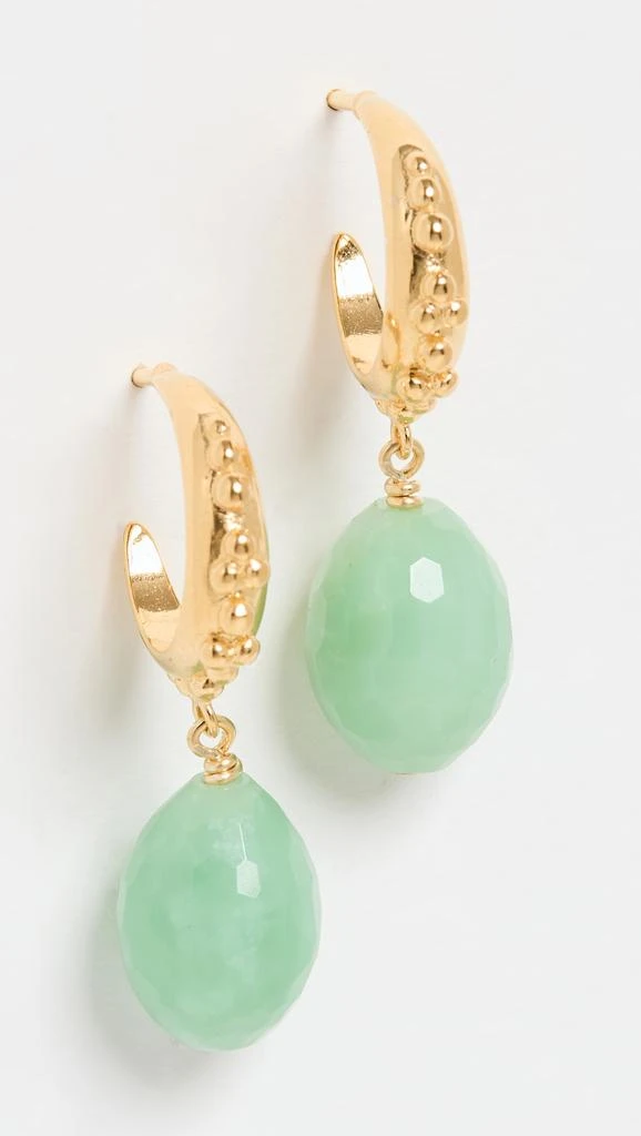 商品Chan Luu|Chan Luu Chrysoprase 圈式耳环,价格¥537,第4张图片详细描述