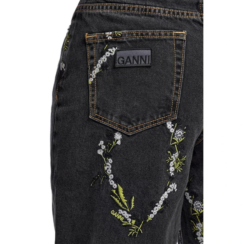 商品Ganni|Embroidery Denim Stary Jeans,价格¥2121,第4张图片详细描述