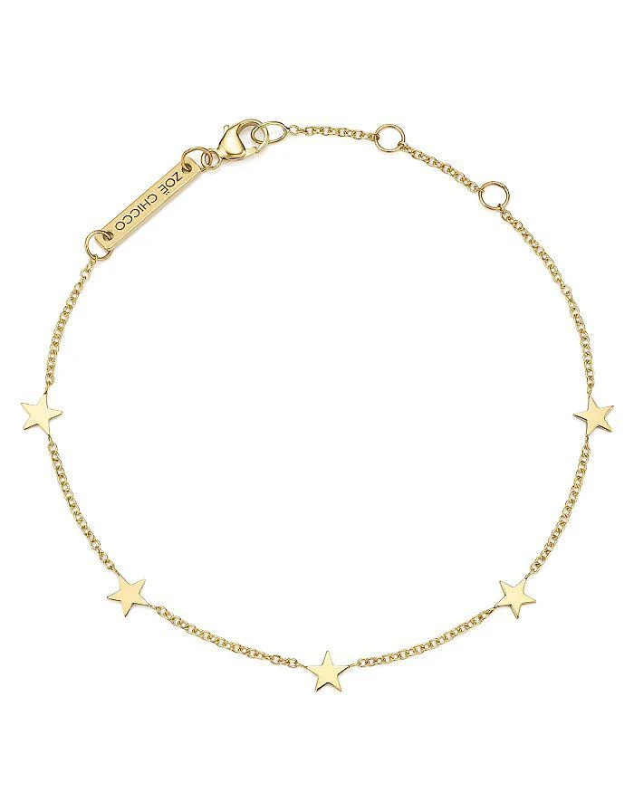 商品Zoe Chicco|Zoe Chicco 14K Yellow Gold Star Bracelet,价格¥4518,第1张图片详细描述