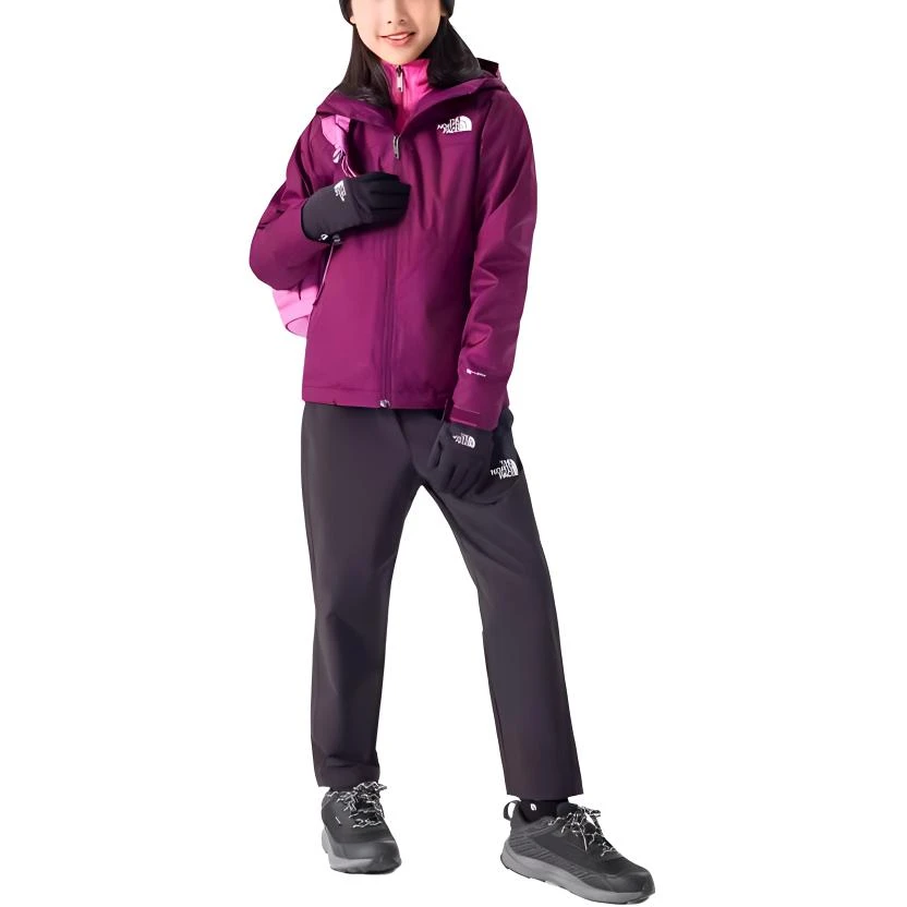 商品[国内直发] The North Face|北面/ 童装 休闲连帽保暖防风冲锋衣 女童 紫色,价格¥1189,第5张图片详细描述