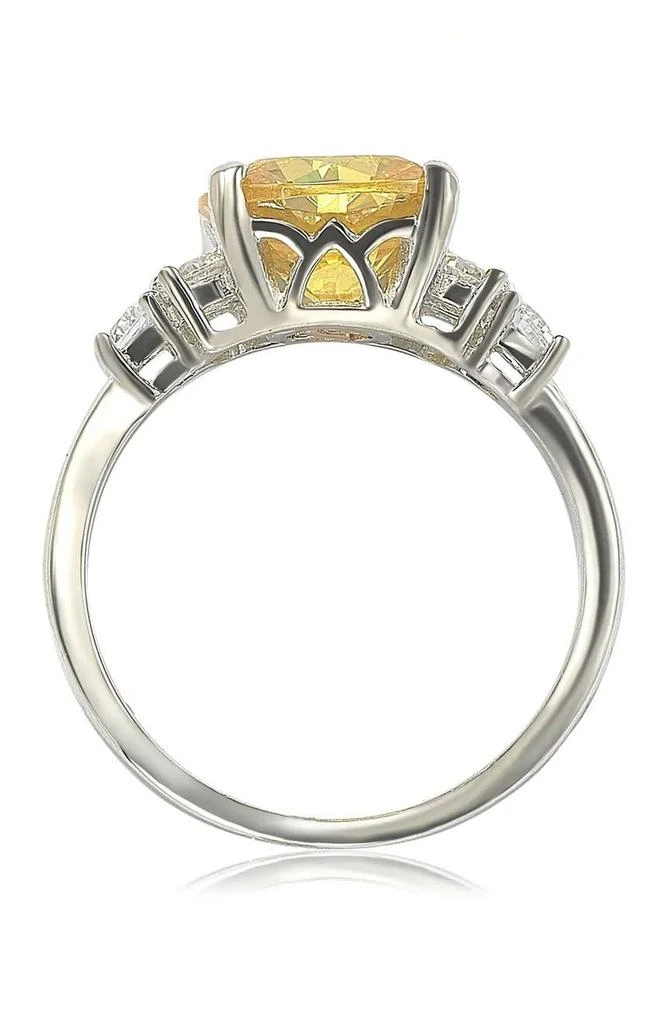 Sterling Silver Yellow Cubic Zirconia Engagement Ring 商品