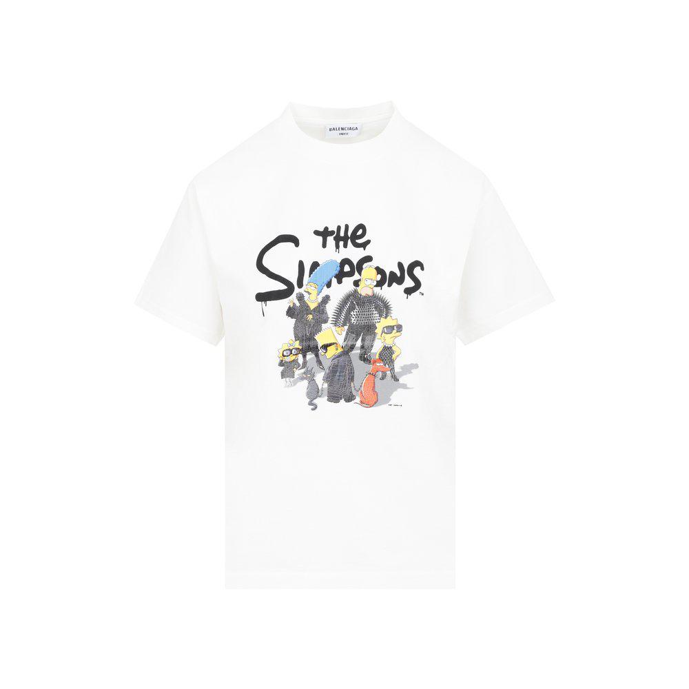 Balenciaga The Simpsons Print Crewneck T-Shirt商品第1张图片规格展示