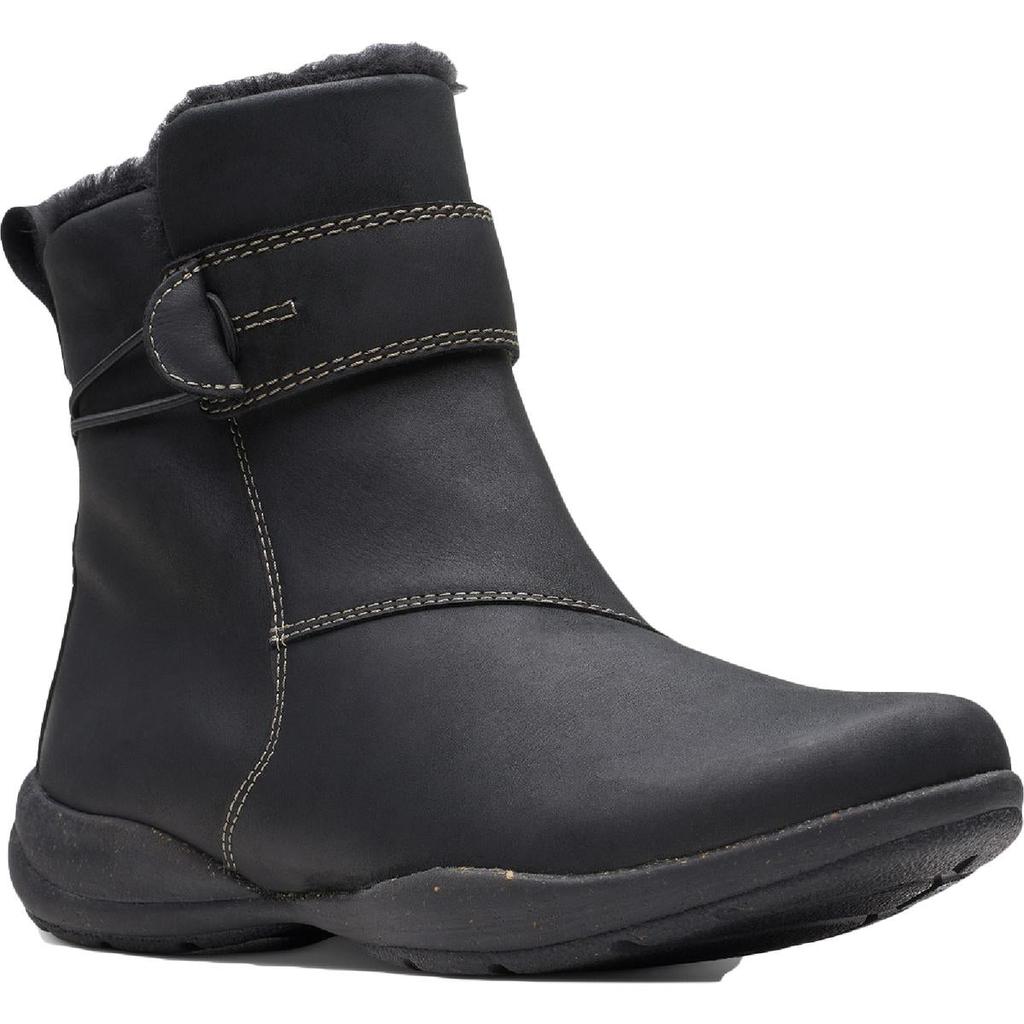 Clarks Roseville Women's Leather Faux Fur Lined Waterproof Ankle Boot商品第1张图片规格展示