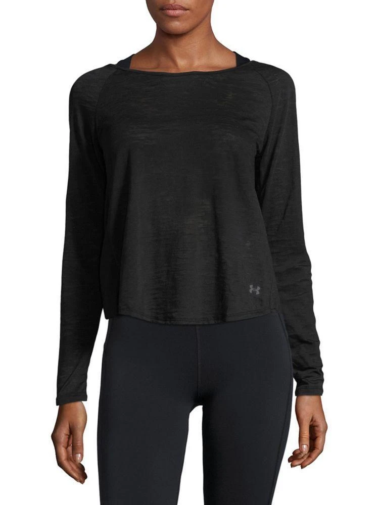 商品Under Armour|Twist Back Long Sleeve Top,价格¥114,第1张图片