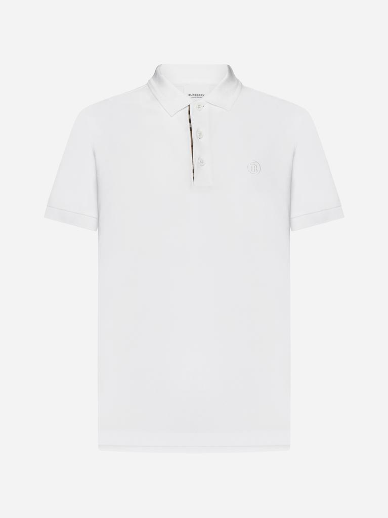 商品Burberry|TB logo cotton polo shirt,价格¥2805,第1张图片