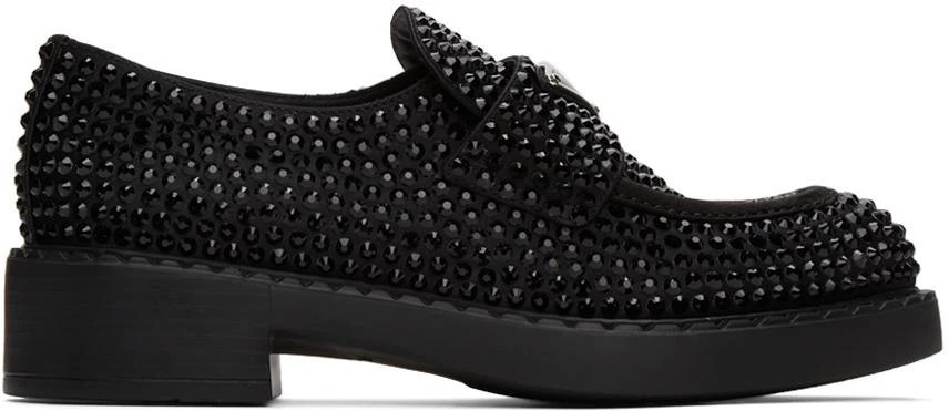 商品Prada|黑色水钻乐福鞋,价格¥18620,第1张图片
