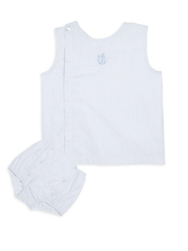 商品Ralph Lauren|Baby Boy's Nautical Poplin Bloomer Set,价格¥168,第1张图片