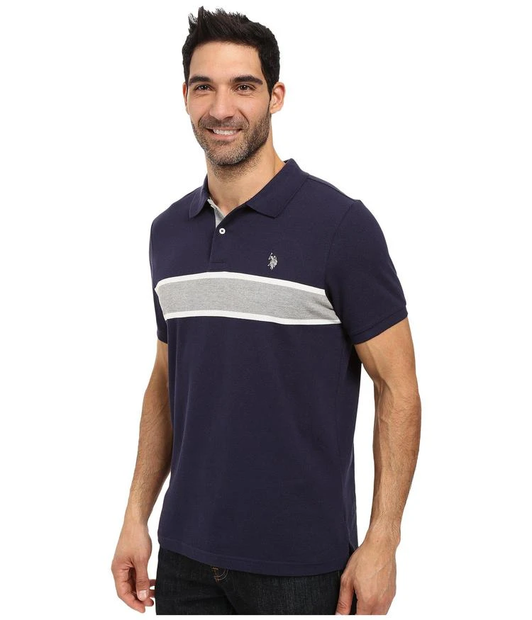 商品U.S. POLO ASSN.|胸口条纹设计polo衫,价格¥278,第2张图片详细描述