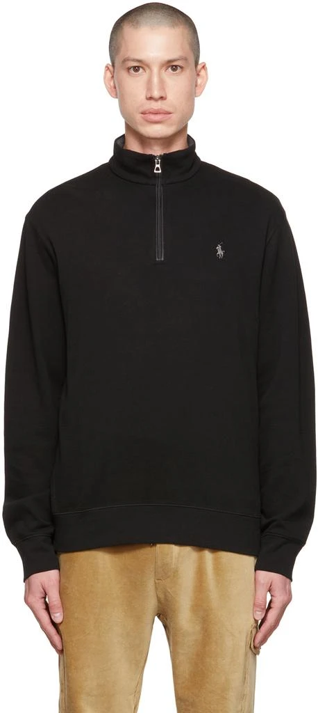 商品Ralph Lauren|Black Quarter Zip Sweater,价格¥374,第1张图片