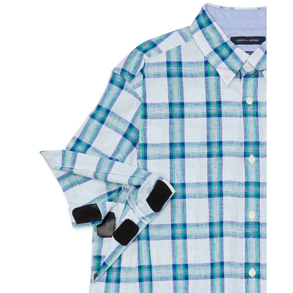 Men's Adaptive Classic Fit Plaid Shirt商品第3张图片规格展示