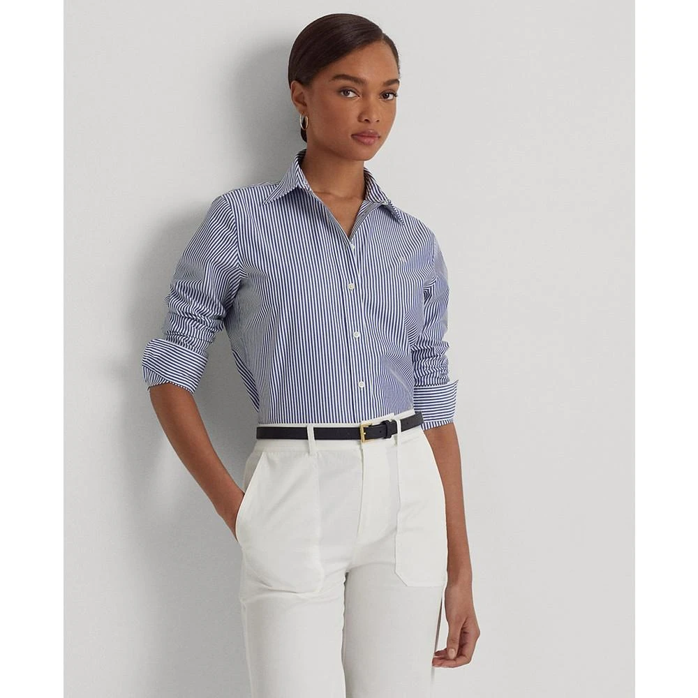 商品Ralph Lauren|Non-Iron Straight-Fit Shirt, Regular & Petite,价格¥694,第1张图片