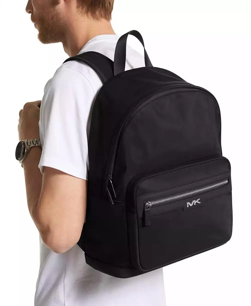 商品Michael Kors|Men's Malone Adjustable Solid Nylon Backpack,价格¥751,第4张图片详细描述