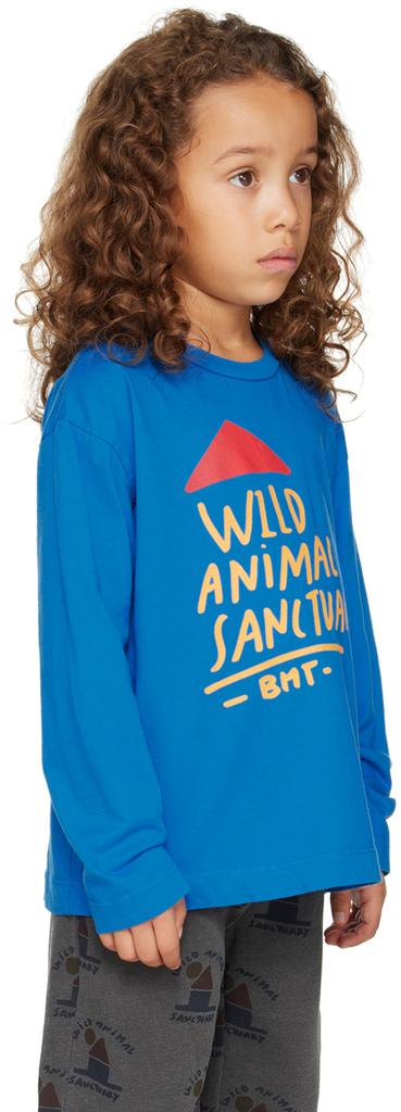 蓝色 Wild Sanctuary 儿童长袖 T 恤商品第2张图片规格展示