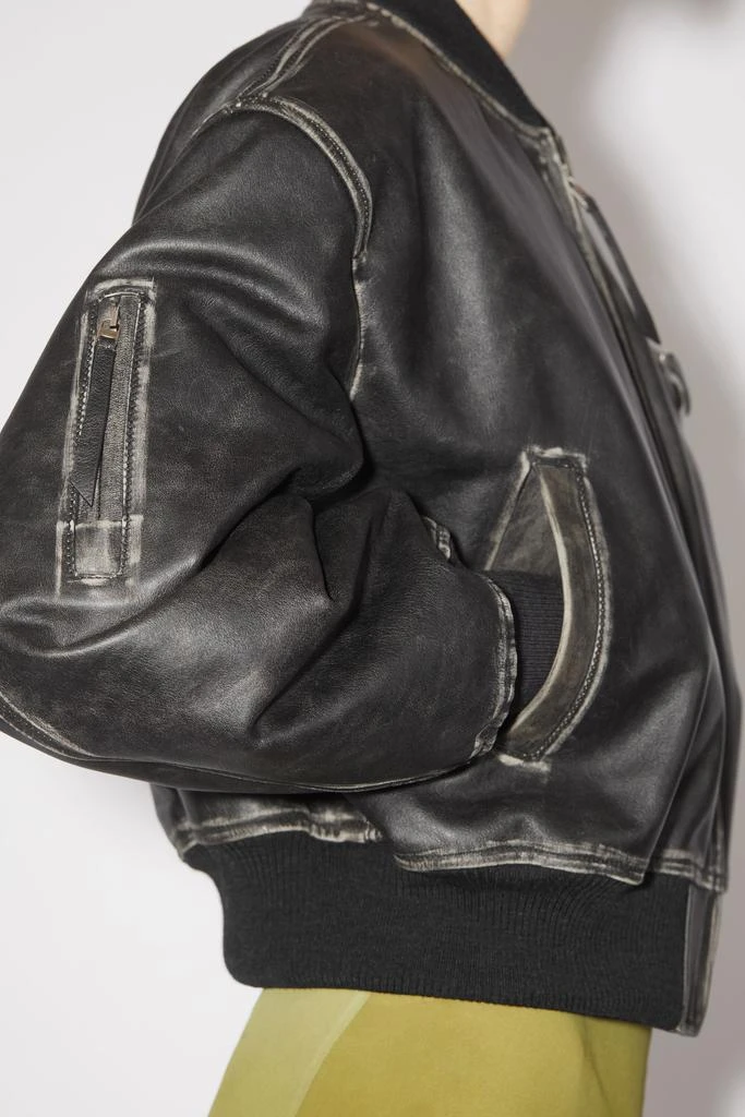 商品Acne Studios|ACNE STUDIOS WOMEN LEATHER BOMBER JACKET,价格¥15074,第5张图片详细描述