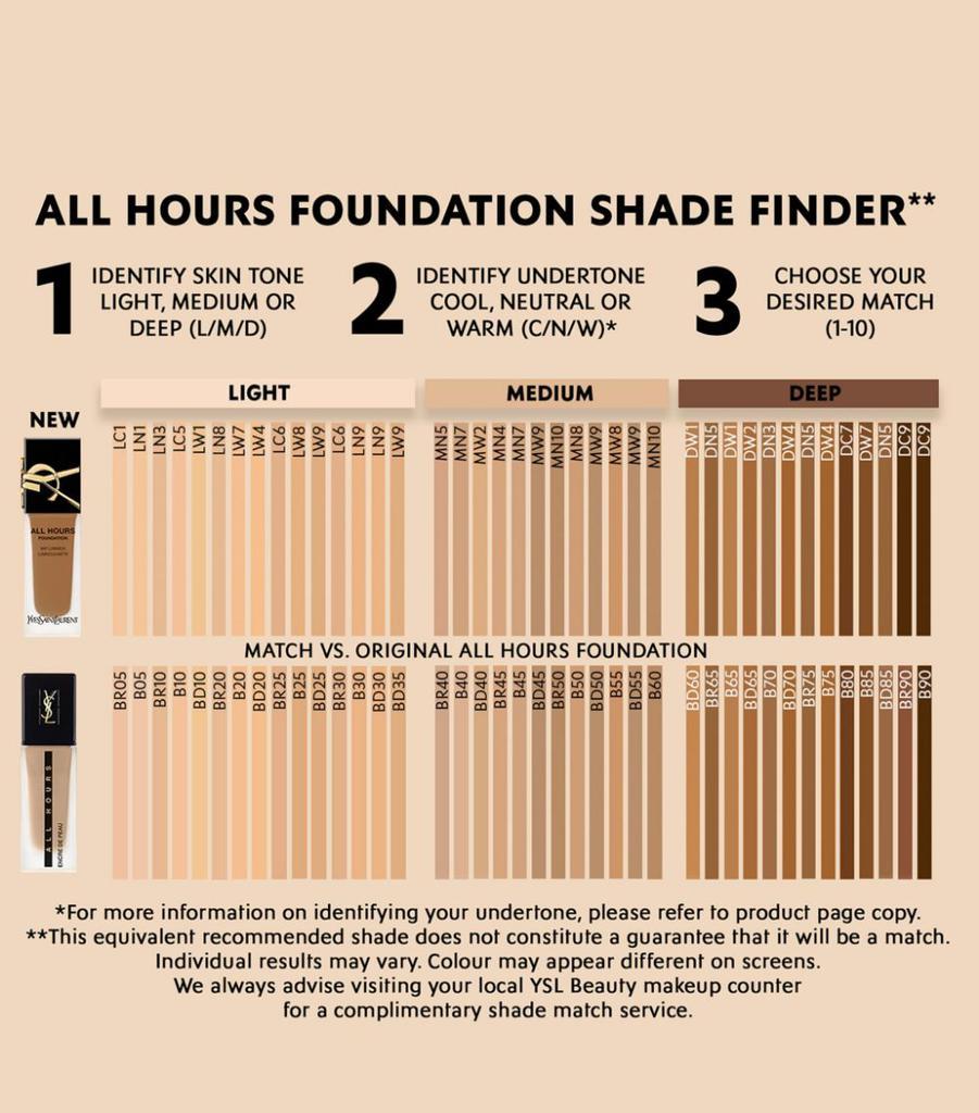 商品Yves Saint Laurent|All Hours Foundation - NEW,价格¥316,第7张图片详细描述