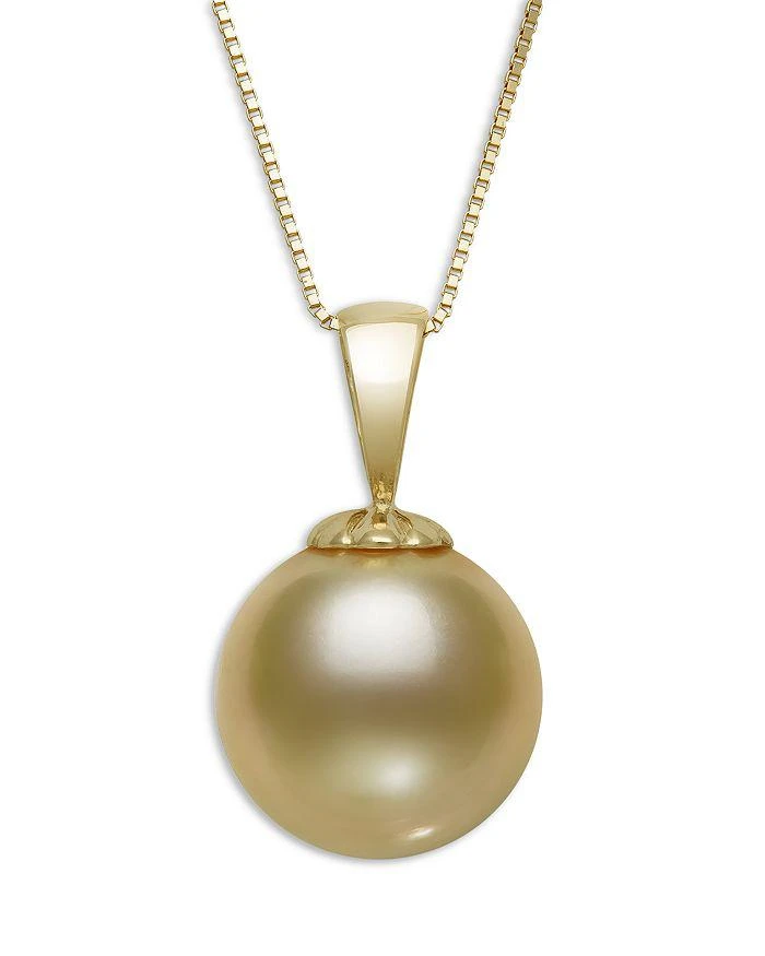 商品Bloomingdale's|Golden South Sea Cultured Pearl Pendant Necklace in 14K Yellow Gold, 18" - Exclusive,价格¥12644,第1张图片详细描述