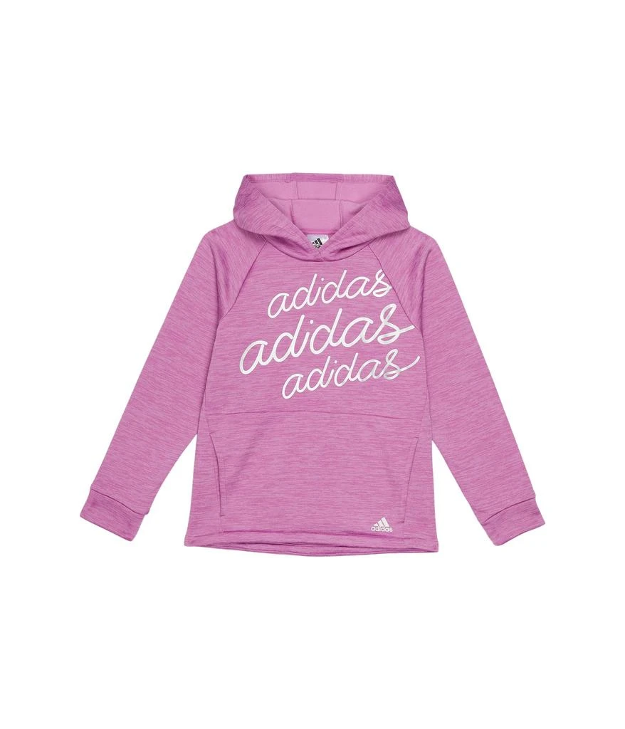 商品Adidas|Melange Graphic Fleece Hood Pullover (Big Kids),价格¥152,第1张图片