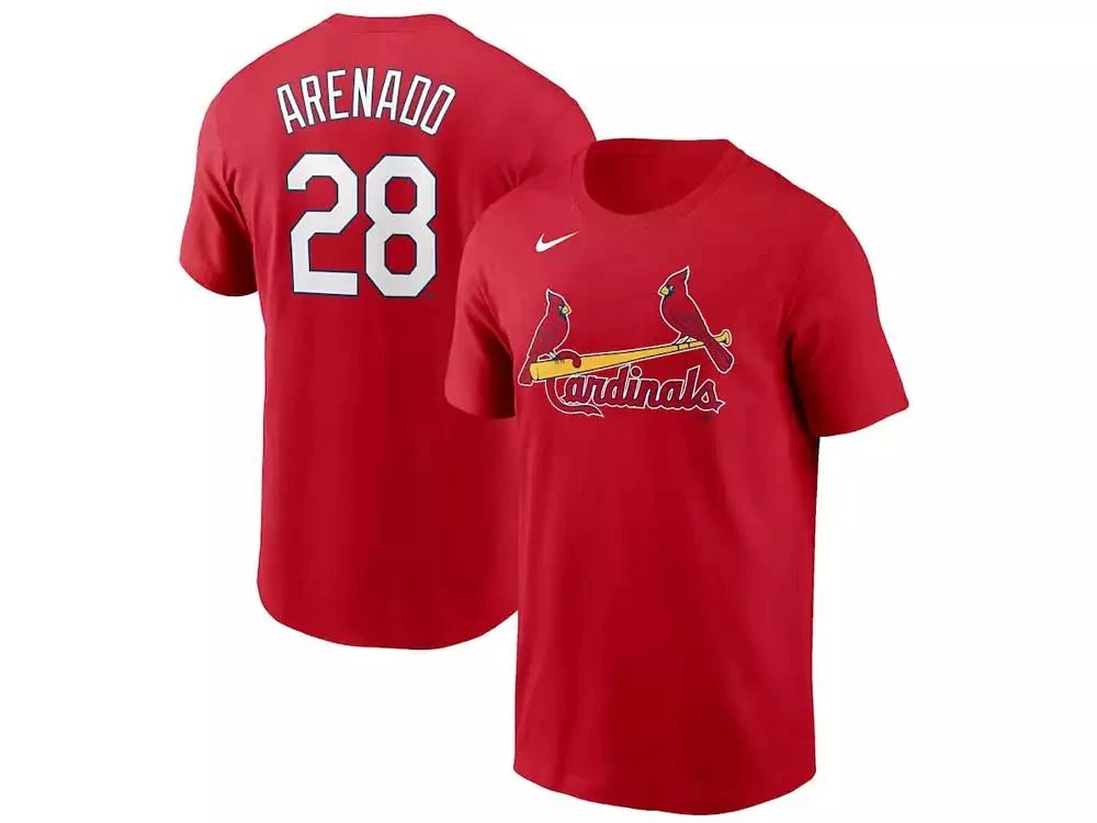 商品NIKE|Men's St. Louis Cardinals Name and Number Player T-Shirt - Nolan Arenado,价格¥241,第1张图片