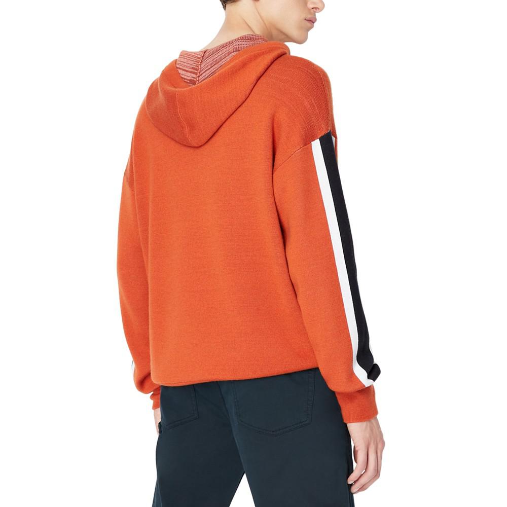 Men's Colorblocked Hooded Sweater商品第4张图片规格展示