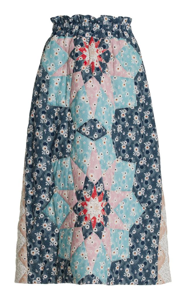 Sea - Women's Talia Quilted Cotton Midi Skirt - Print - XS - Moda Operandi商品第1张图片规格展示