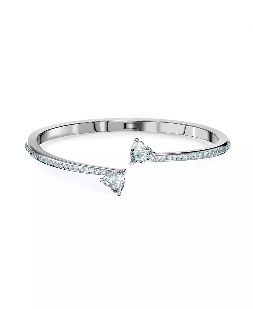 商品Swarovski|Attract Soul Heart Rhodium Plated Bangle,价格¥1334,第1张图片