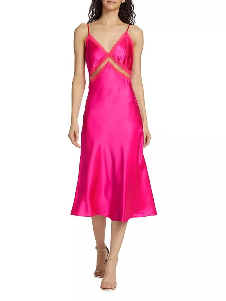 商品CAMI NYC|Delfina Silk Slip Midi-Dress,价格¥1721,第3张图片详细描述