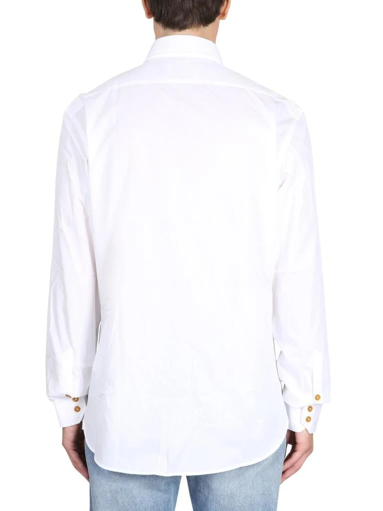 商品Vivienne Westwood|Vivienne Westwood Logo Embroidered Long-Sleeved Shirt,价格¥1259,第2张图片详细描述