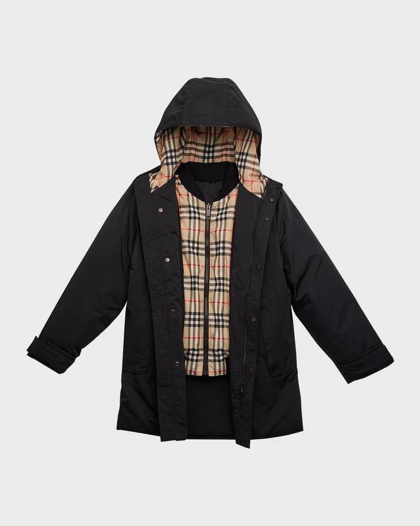 商品Burberry|Boy's Myles 4 in 1 Reversible Jacket, Size 3-14,价格¥4103,第1张图片